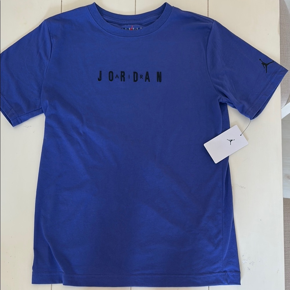 Jordan Royal Blue Tee with Black Logo